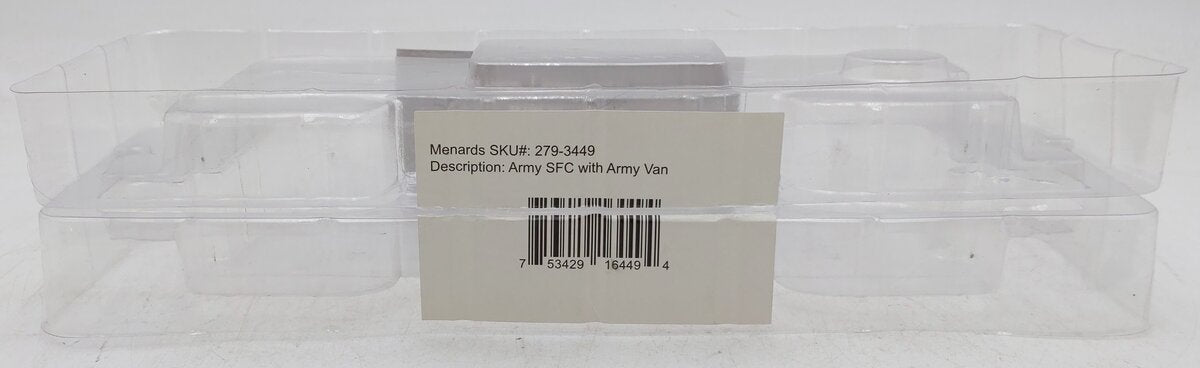 Menards 279-3449 O Gauge Army Flatcar with Military Van #6552 EX/Box