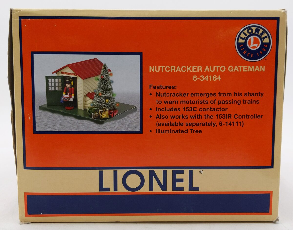 Lionel 6-34164 O Gauge Nutcracker Operating Auto Gateman LN/Box