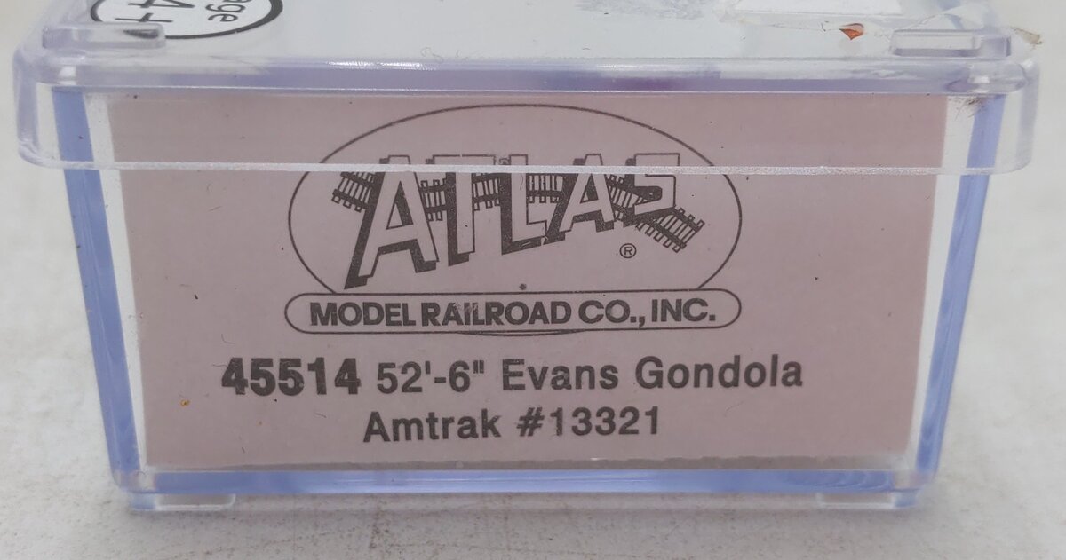 Atlas 45514 N Scale Amtrak Evans Gondola #13321