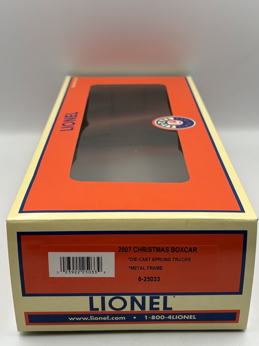 Lionel 6-25033 O Gauge 2007 Christmas Boxcar LN/Box