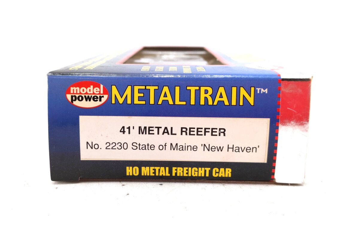 Model Power 2230 HO Scale State of Maine New Haven 41' Metal Reefer #45063 LN/Box