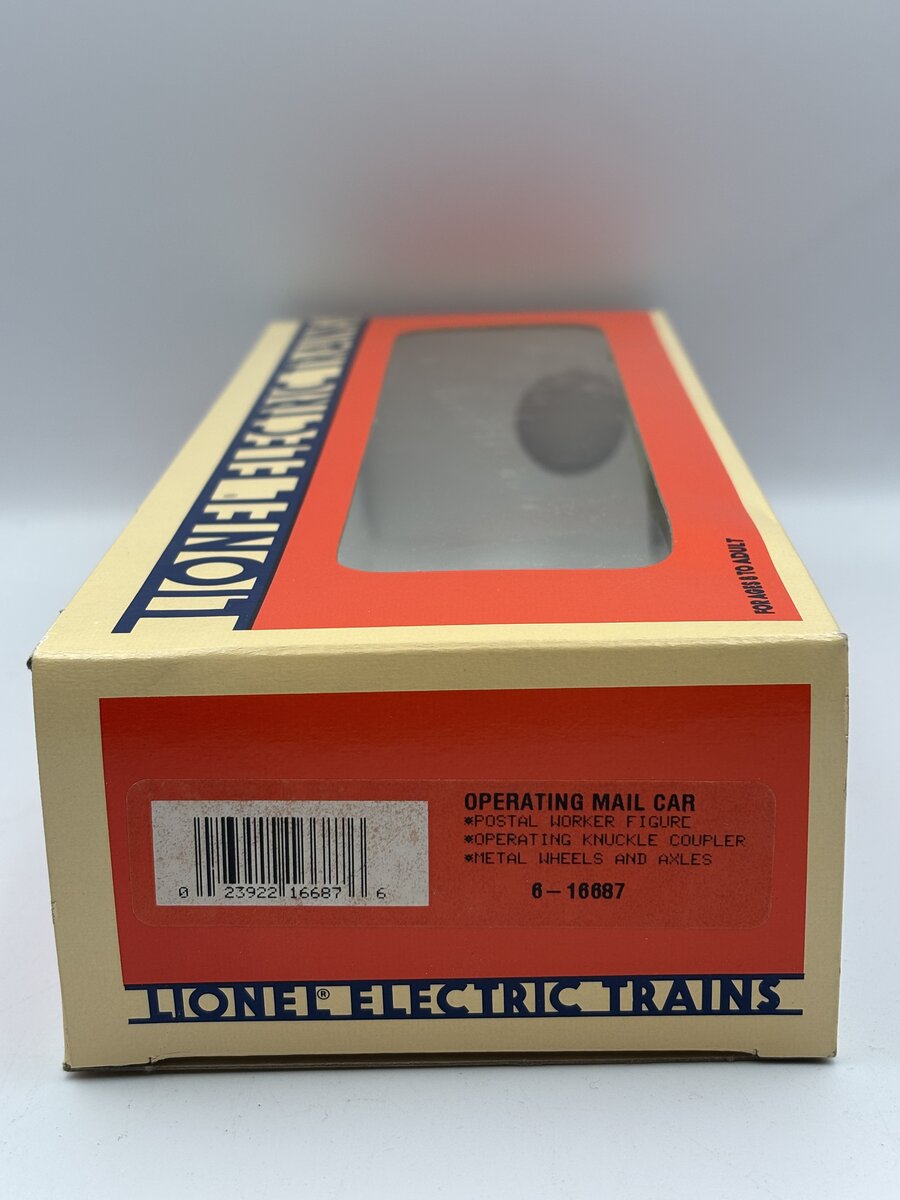 Lionel 6-16687 O Gauge US Mail Operating Post Office Car EX/Box