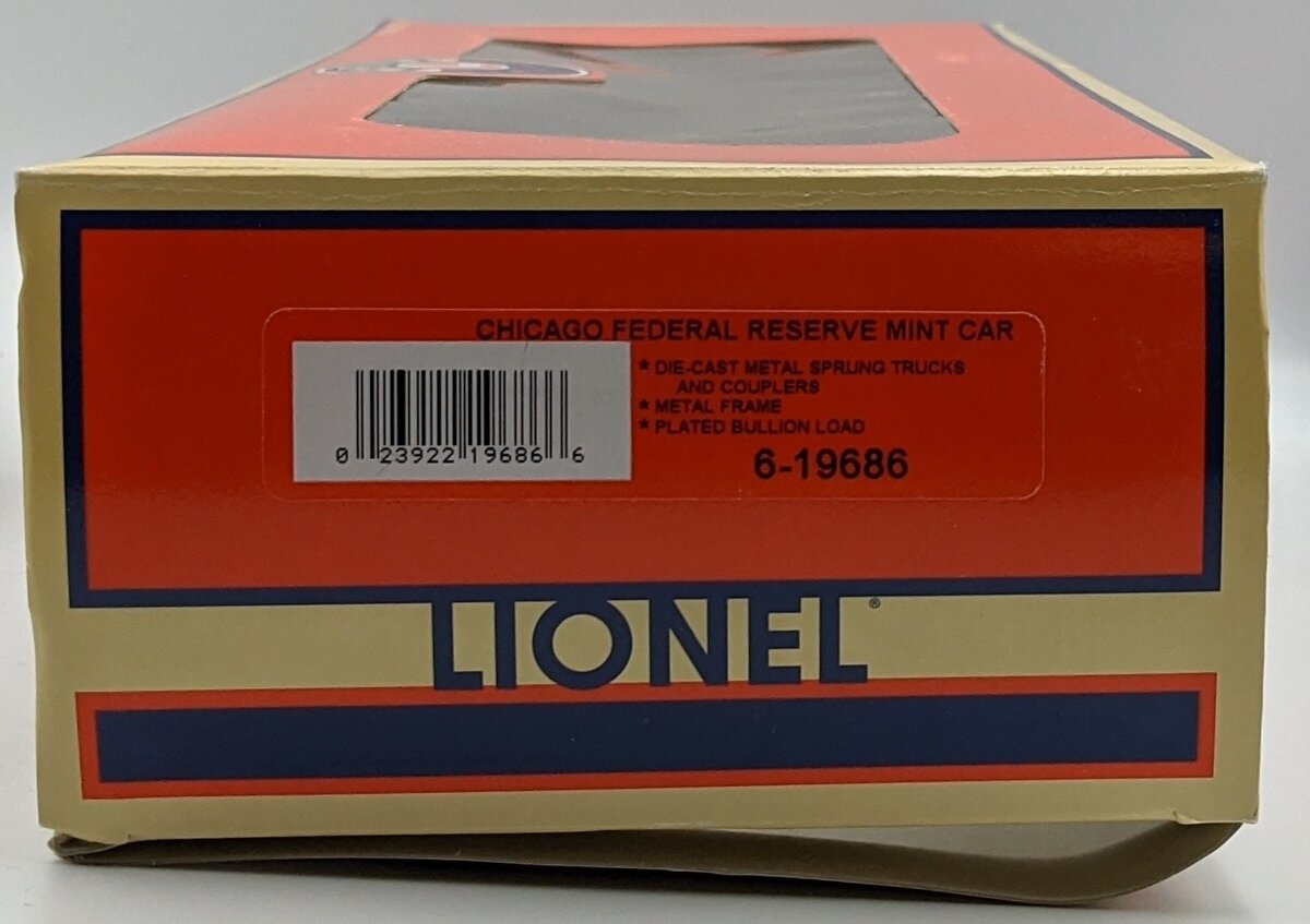 Lionel 6-19686 O Gauge Chicago Federal Reserve Mint Car #6445 NIB