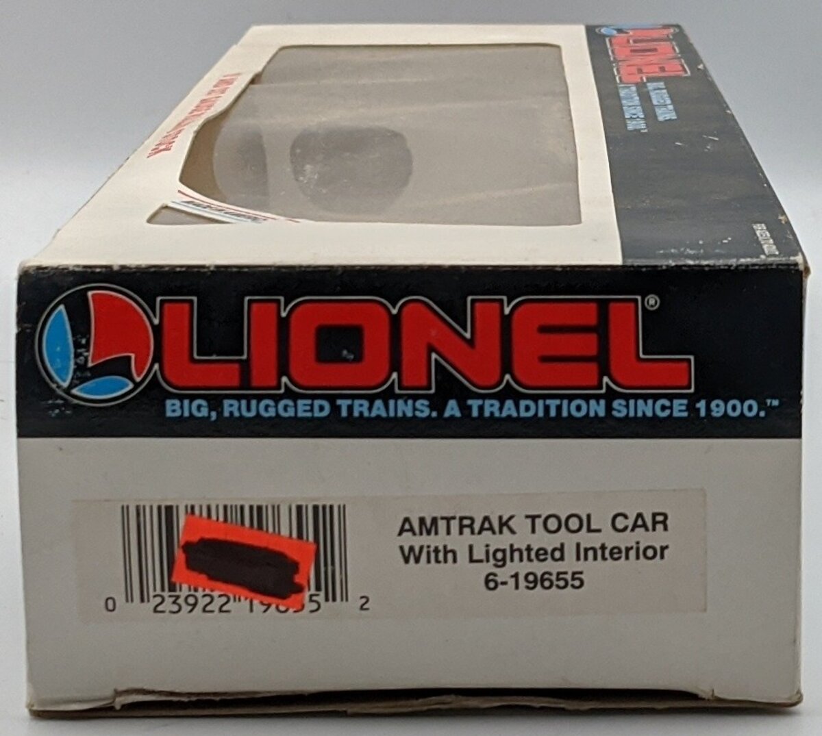 Lionel 6-19655 O Gauge Amtrak Tool Car with Lighted Interior NIB