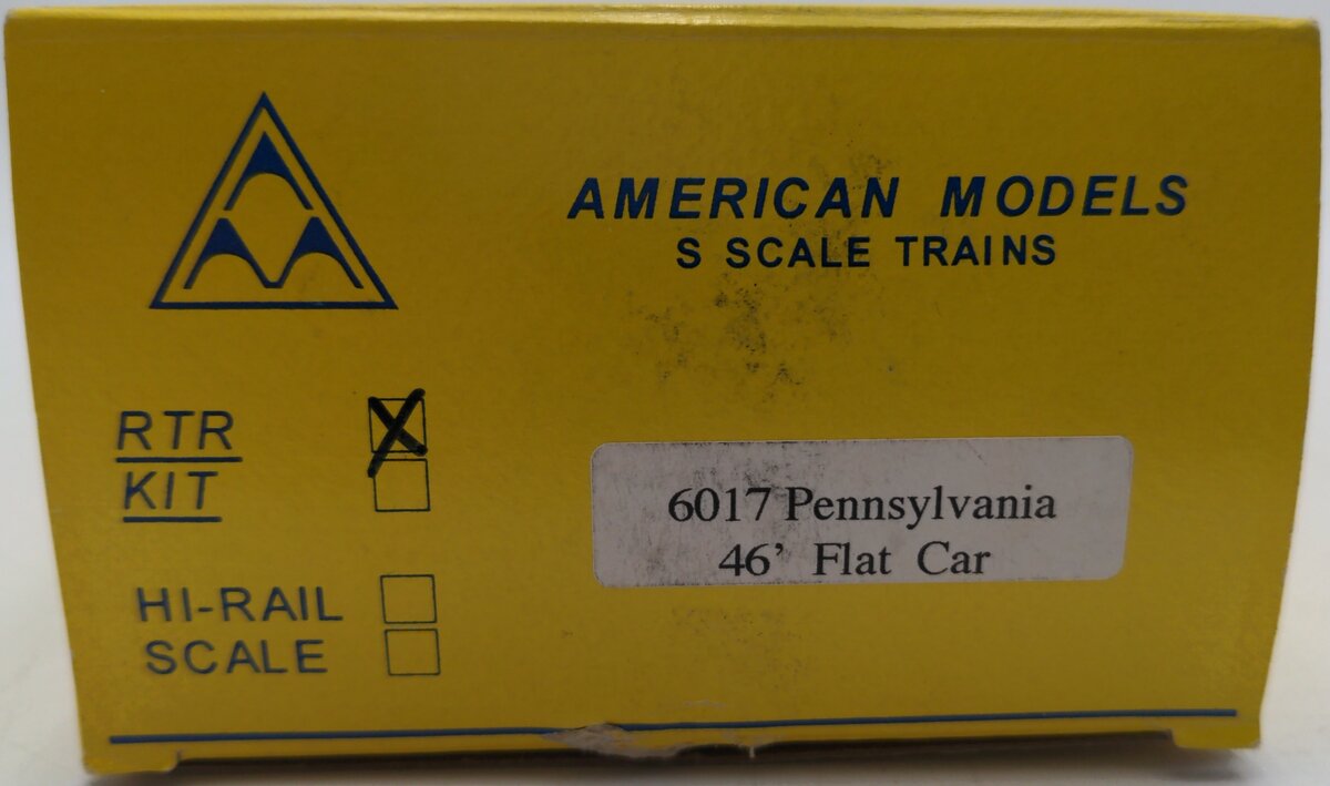 American Models 6017 S Pennsylvania Railroad Flatcar #470145 (HI-RAIL) EX/Box