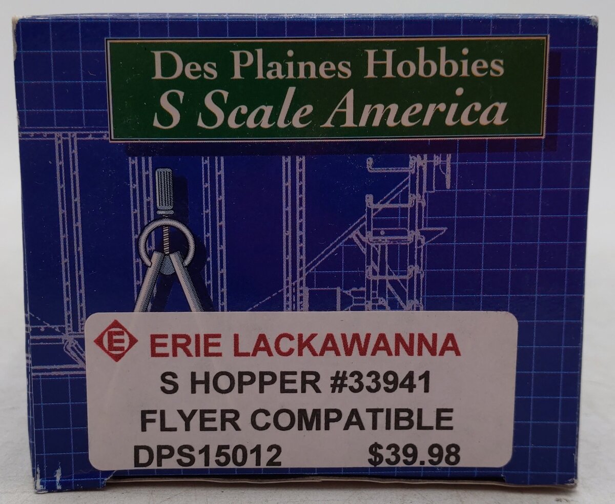 Des Plaines Hobbies DPS15012 S Scale Erie Lackawanna Hopper #33941 EX/Box