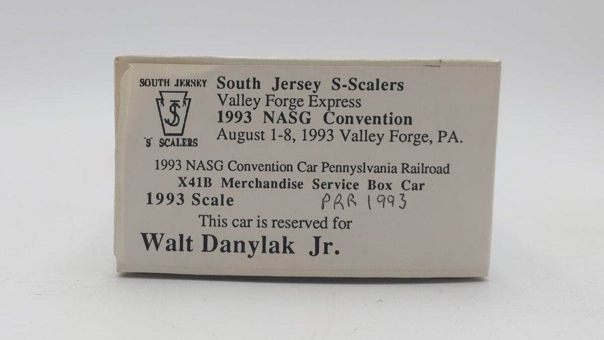 Pacific Rail S Scale PRR Merchandise Service Box Car #1993/Box