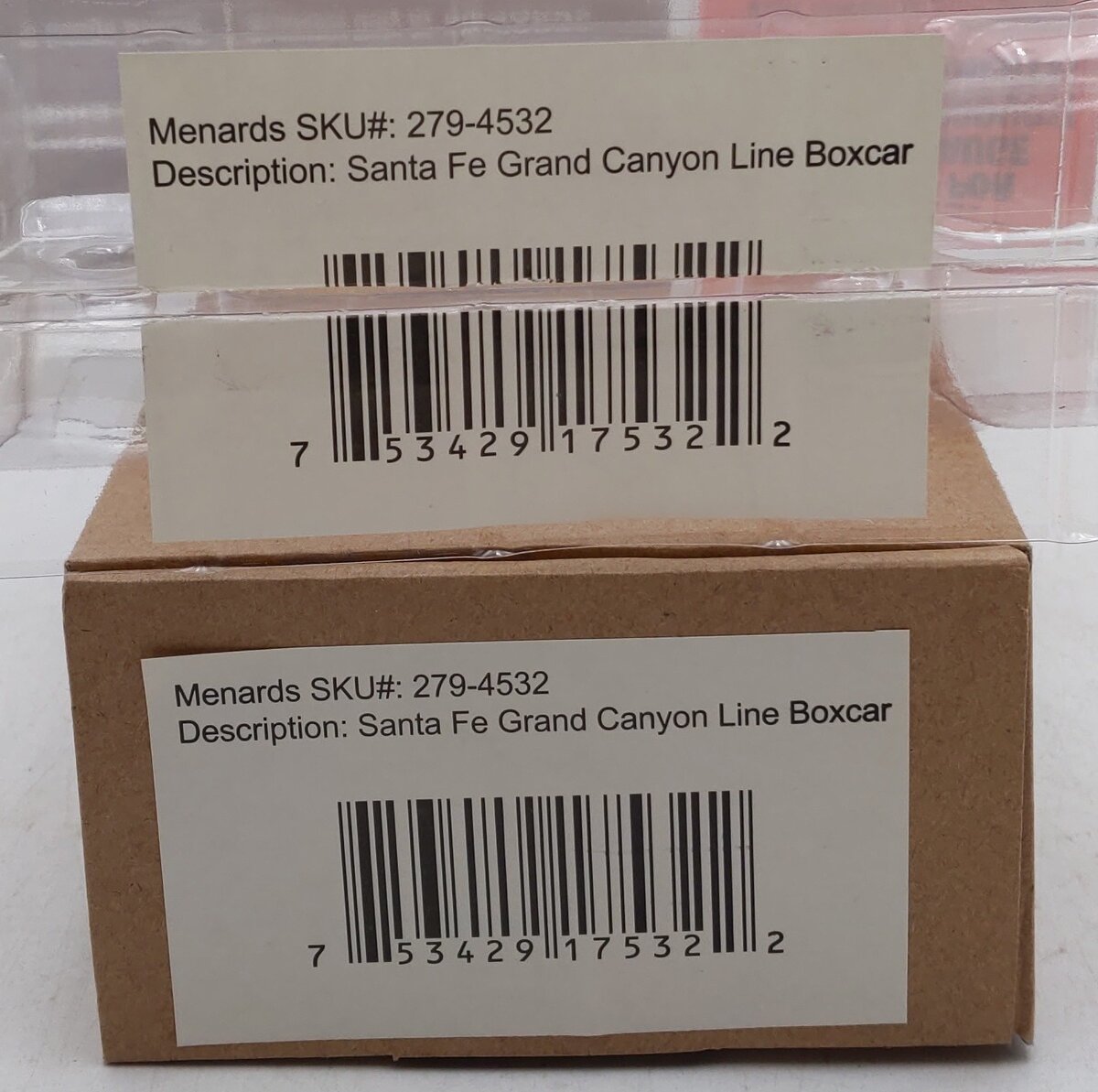Menards 279-4532 O Gauge Santa Fe Grand Canyon Line Boxcar #16787 EX/Box