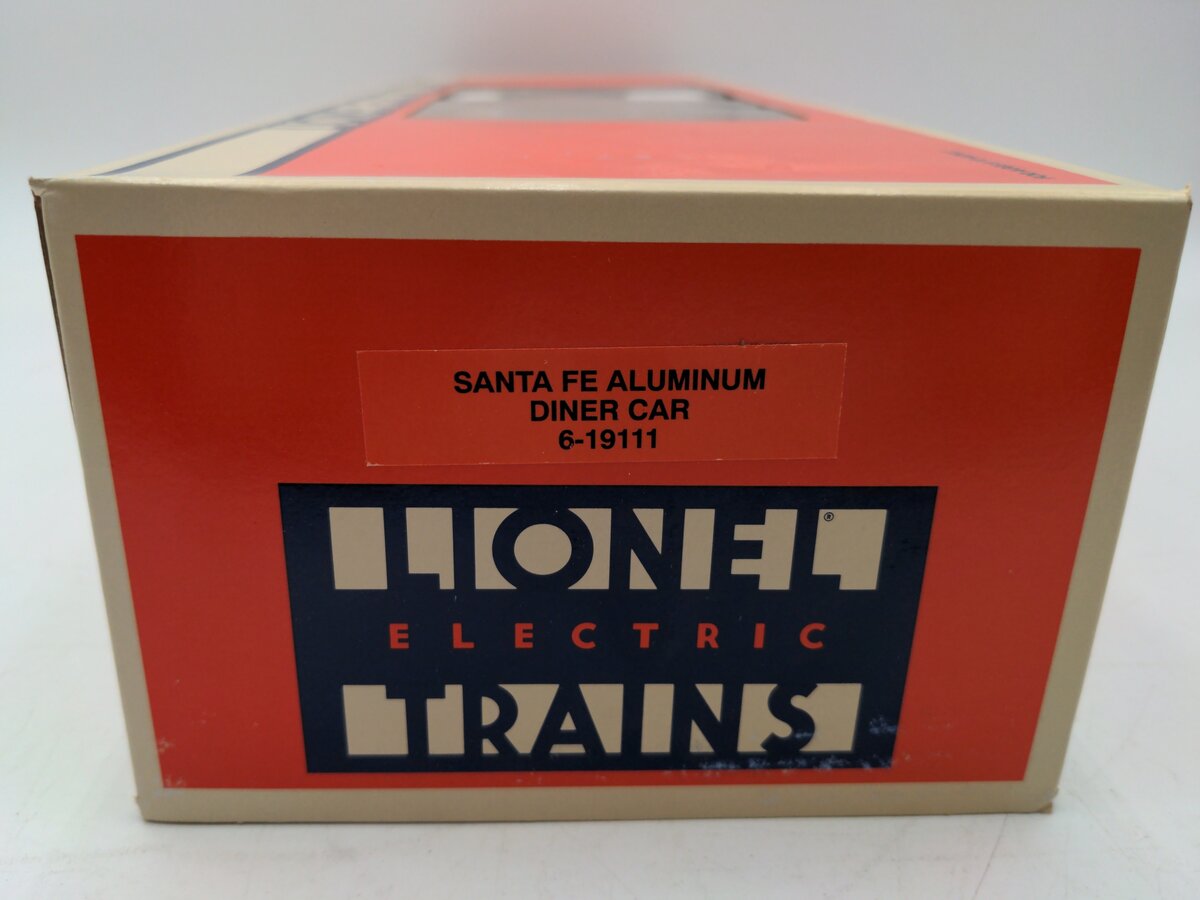 Lionel 6-19111 O Gauge Santa Fe Aluminum Diner Car #601 EX/Box