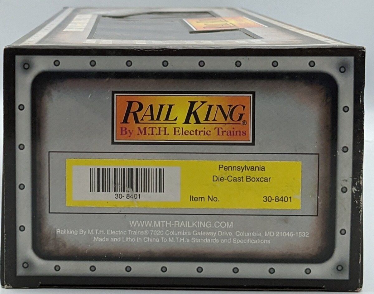 MTH 30-8401 O Gauge Pennsylvania Diecast Boxcar #28460 LN/Box