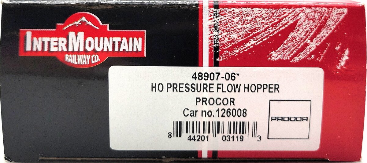 InterMountain 48907 HO Procor Procor Pressure Flow Hopper LN/Box
