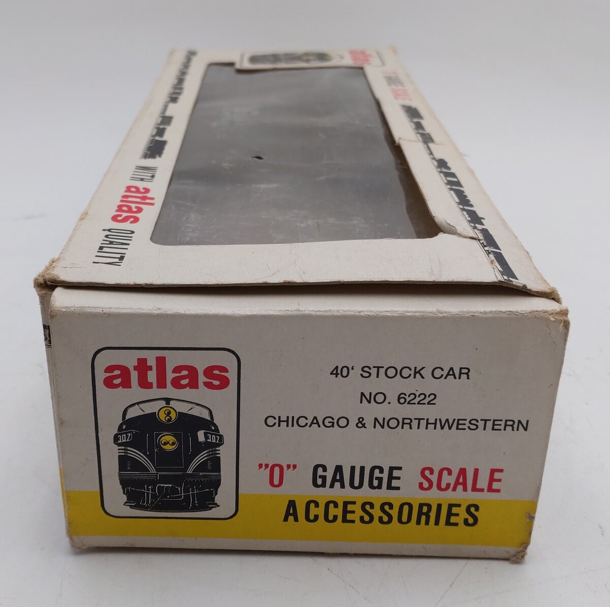 Atlas 6222 O Scale Chicago & North Western Stock Car #4992 - 2 Rail EX/Box