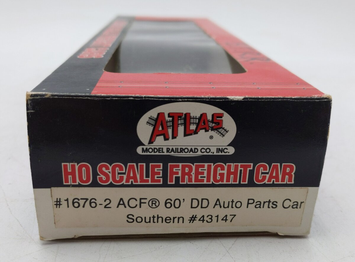 Atlas 1676-2 S HO Scale Southern ACF 60' DD Auto Parts Boxcar #43147 Weathered/Box