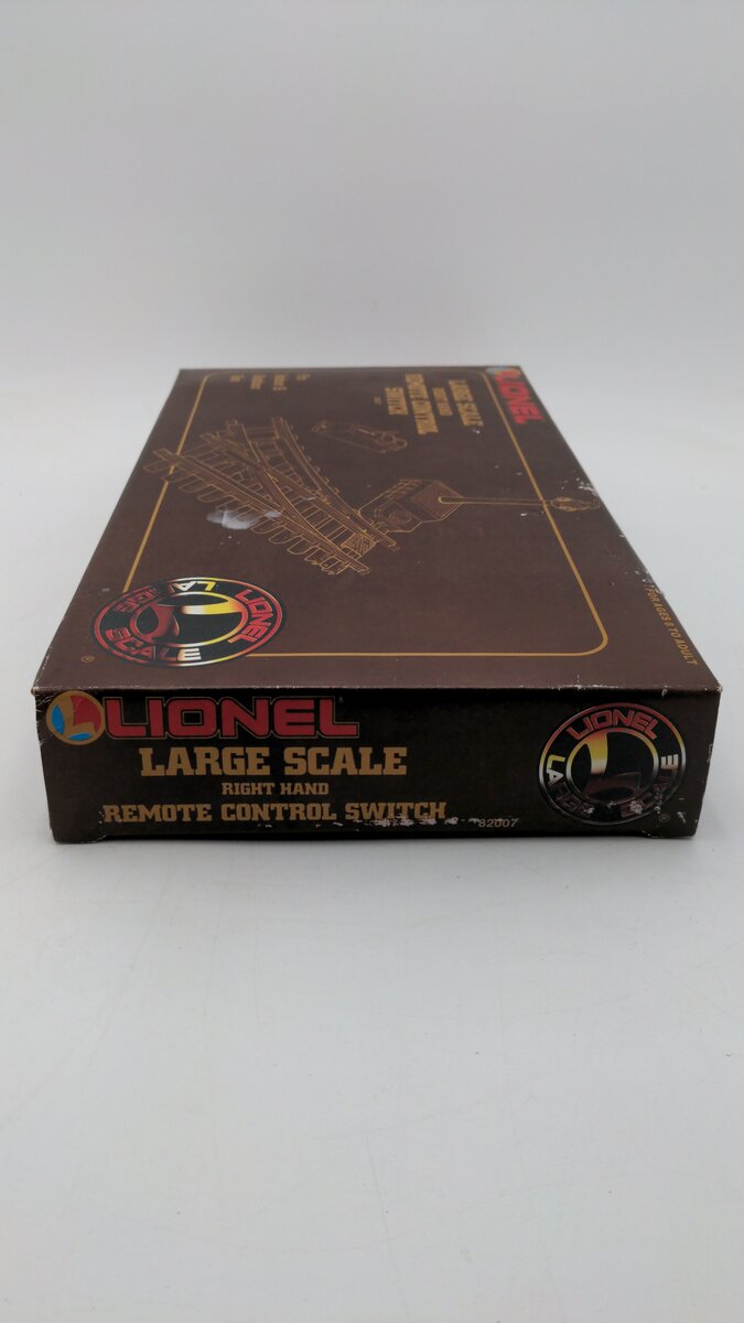 Lionel 8-82007 G Scale Right Hand Remote Switch Turnout For Indoor & Outdoor LN/Box
