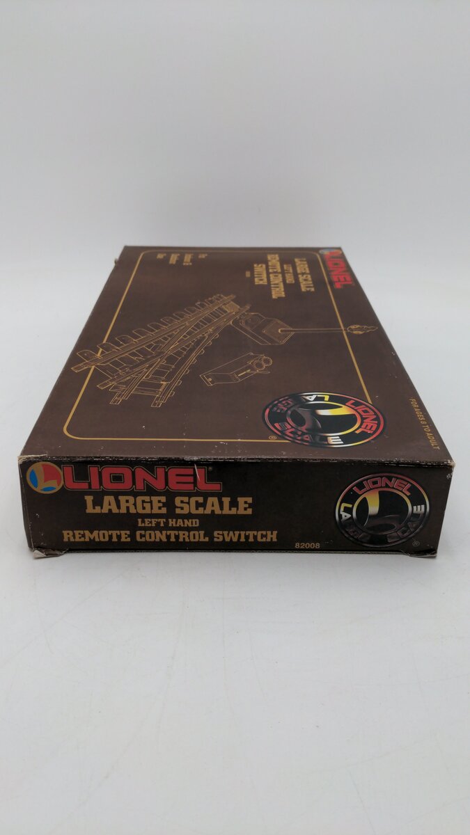 Lionel 8-82008 G Scale Left Hand Remote Switch Turnout Indoor & Outdoor Use LN/Box