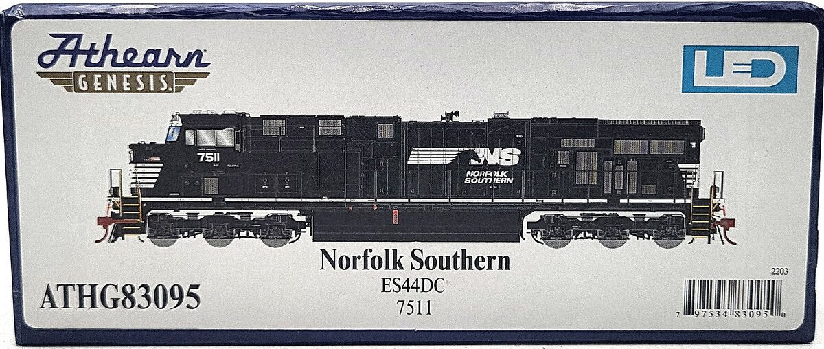 Athearn G83095 HO Norfolk Southern ES44DC Diesel Locomotive #7511 LN/Box