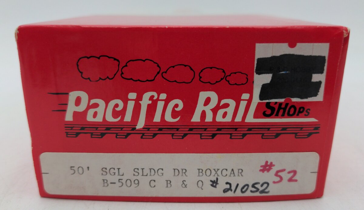 Pacific Rail B-509 S CB&Q 50' Boxcar #21052 VG/Box