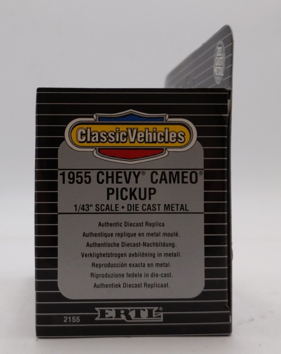 Ertl 2155 1:43 Cream & Red 1955 Chevy Cameo Pickup Classic Vehicles NIB