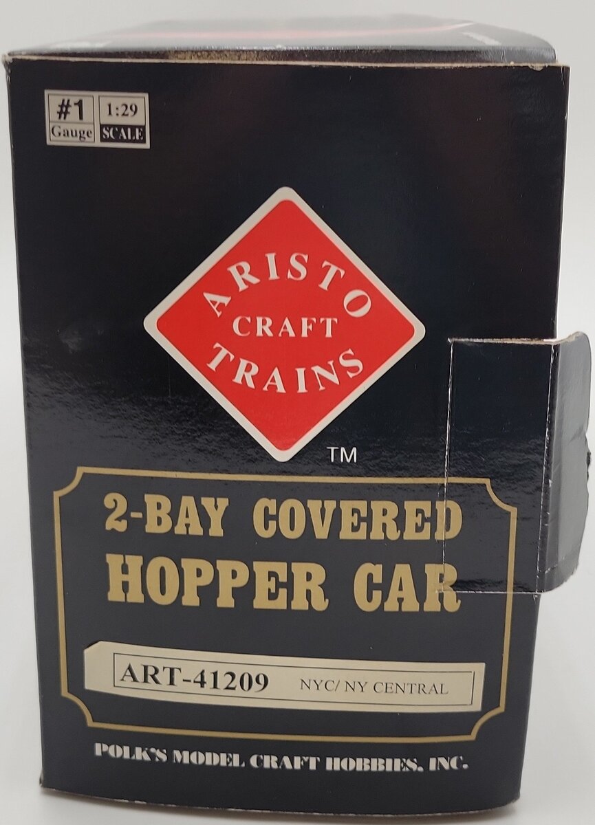 Aristo-Craft 41209 1 Gauge New York Central 2 Bay Covered Hopper EX/Box