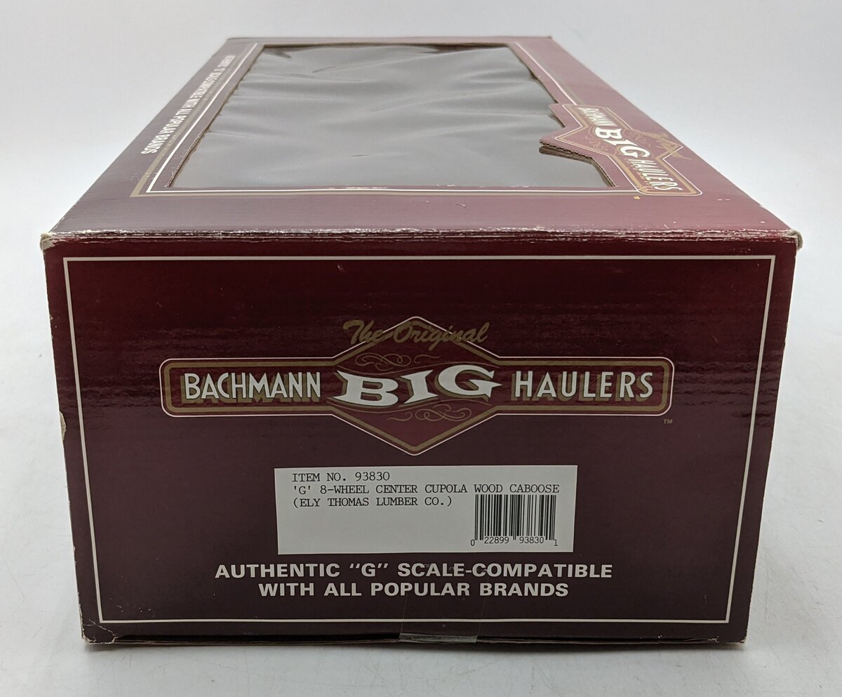 Bachmann 93830 G Ely-Thomas Lumber Co. Caboose (Metal Wheels) EX/Box