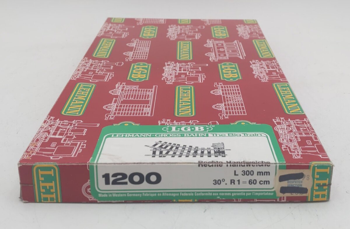 LGB 1200 G Scale Right Hand Manual Switch/Turnout LN/Box