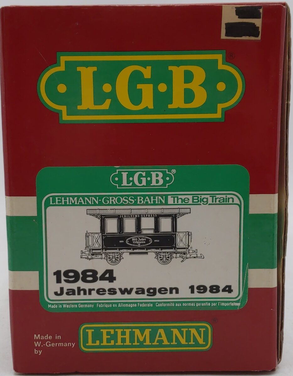 LGB 1984 G Scale Jahreswagen Passenger Car LN/Box