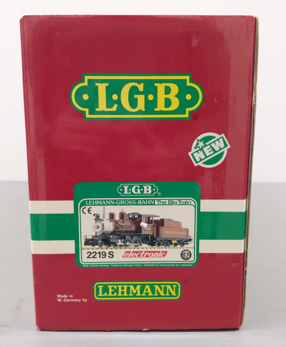 LGB 2219S G Pennsylvania 2-6-0 Mogul Steam Locomotive and Tender LN/Box