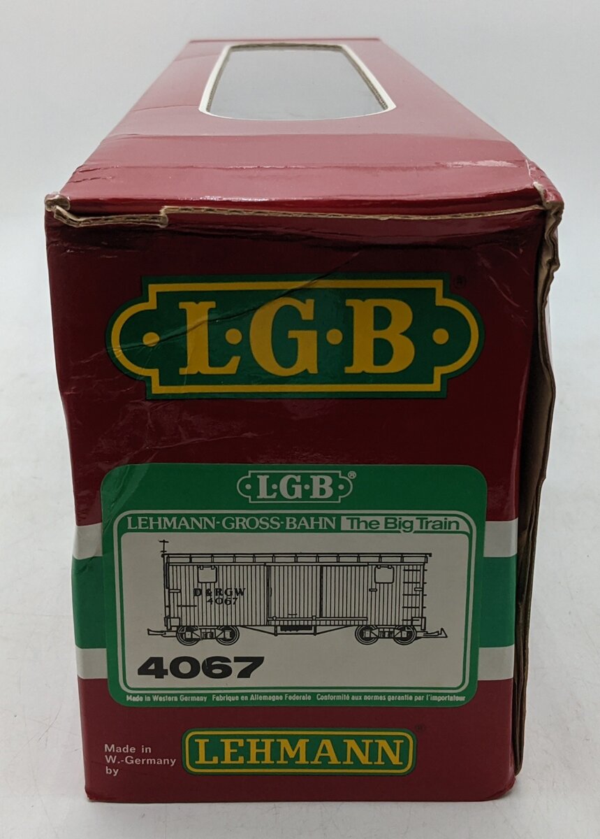 LGB 4067 G Scale Denver & Rio Grande Western Boxcar LN/Box