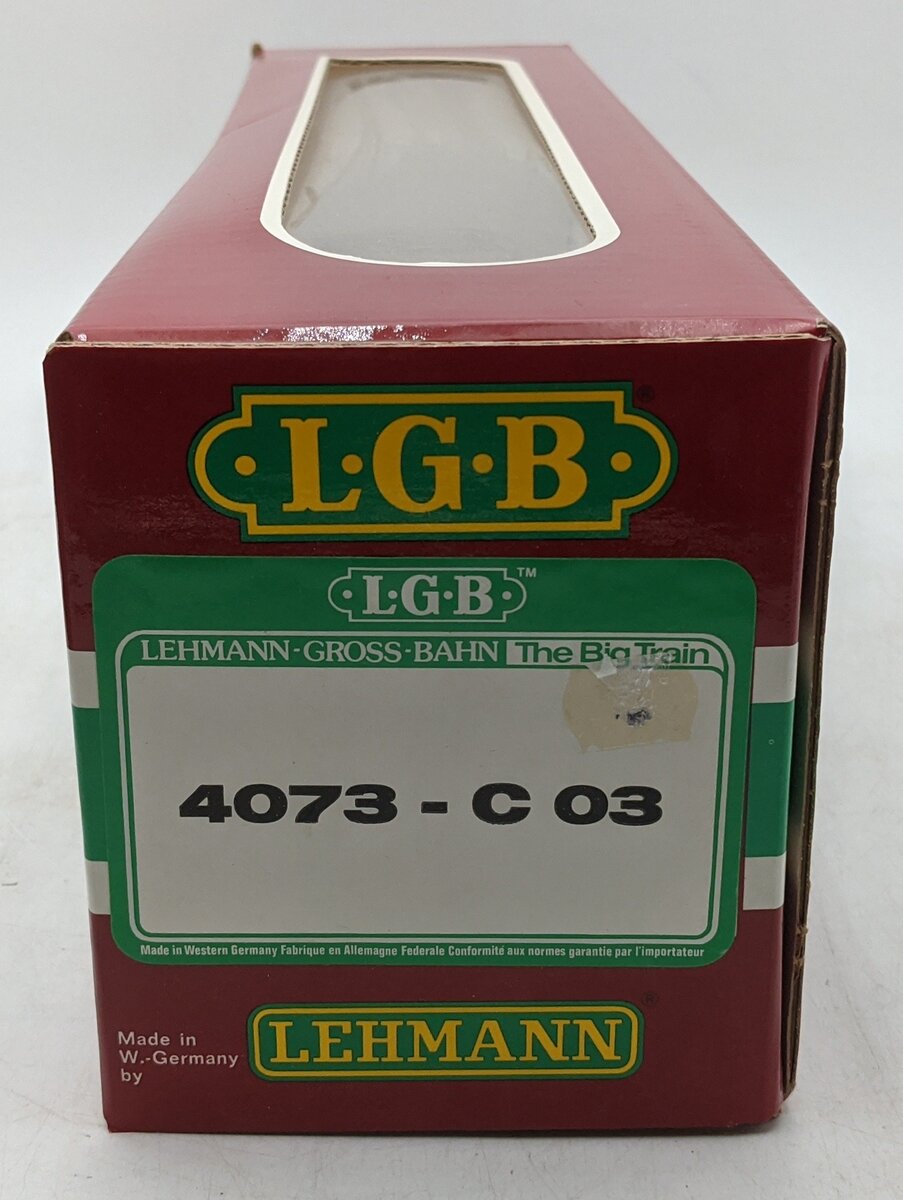 LGB 4073-C03 G D&RG High Side Gondola w/ Metal Wheels LN/Box