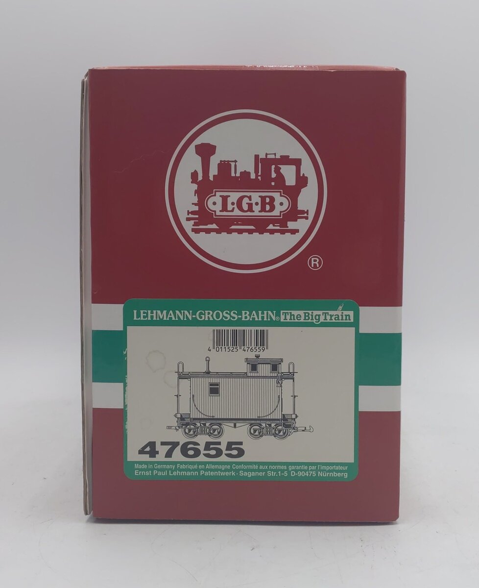 LGB 47655 G Scale Undecorated Caboose LN/Box