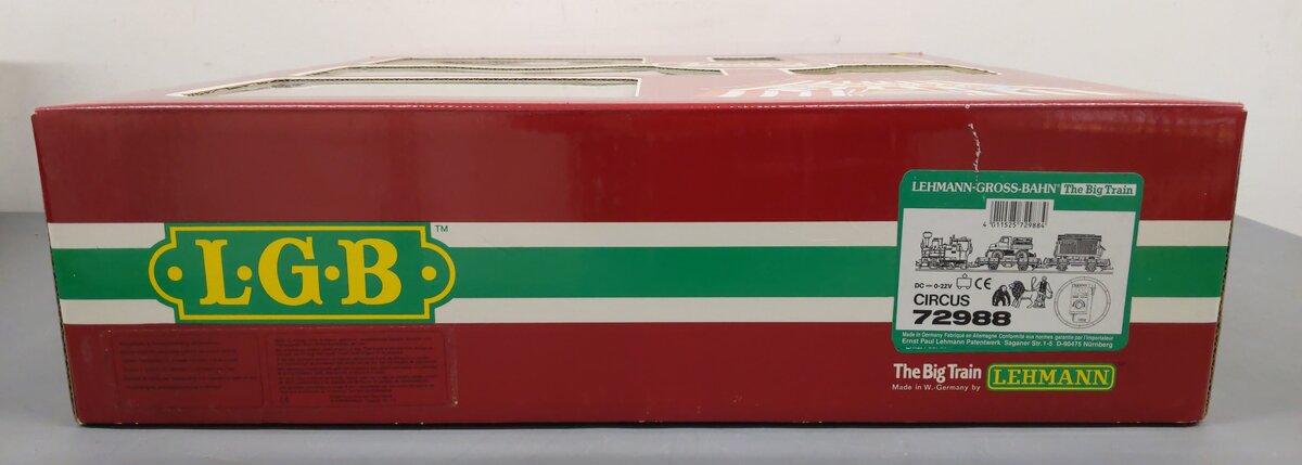 LGB 72988 G Gauge Circus Steam Starter Train Set EX/Box