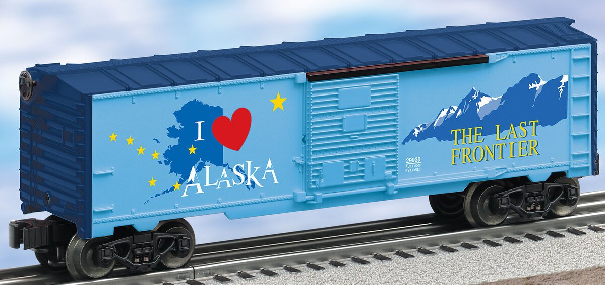 Lionel 6-29935 O Gauge I Love Alaska Box Car NIB