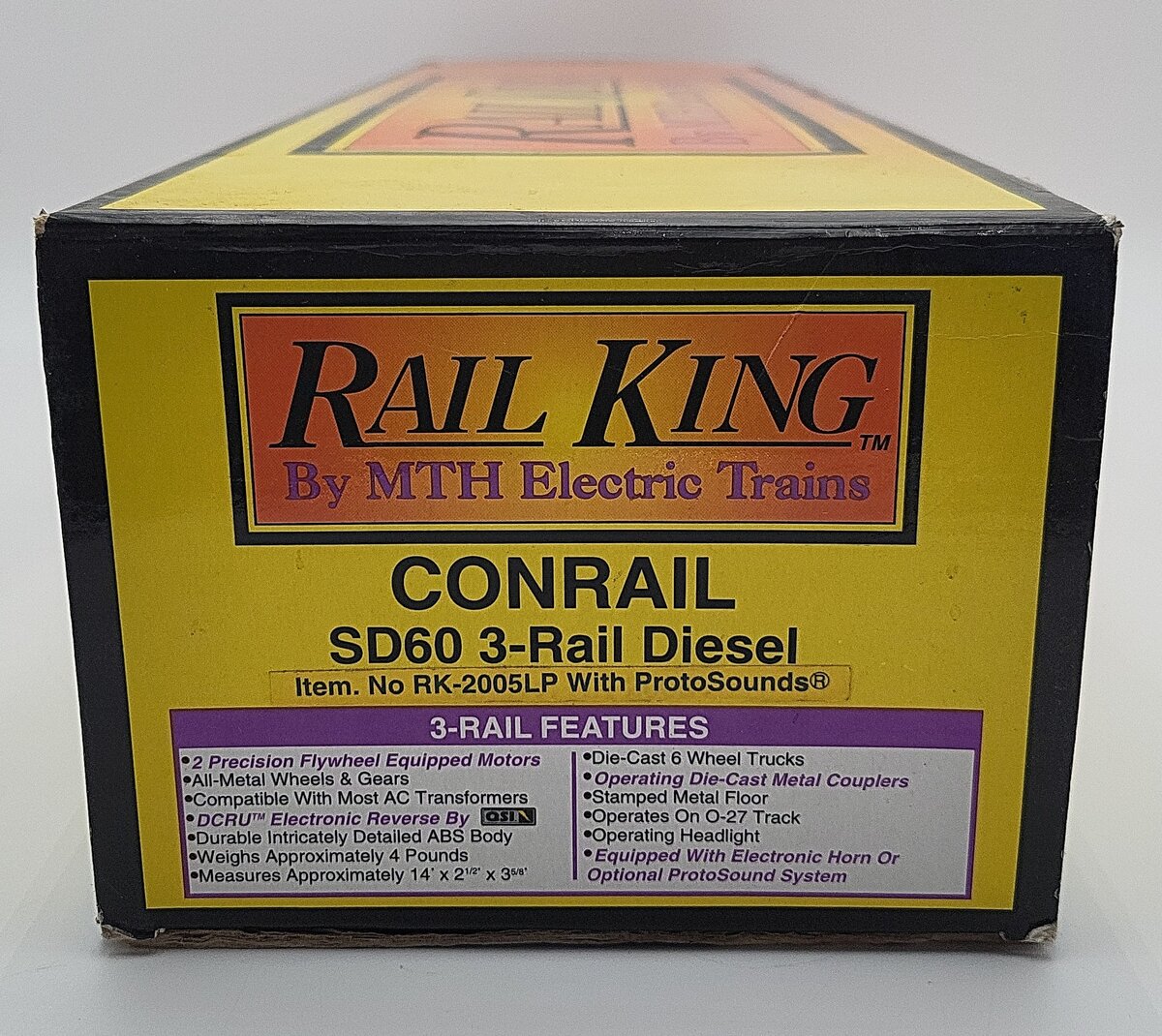 MTH 30-2005-1 Conrail SD60 Diesel Engine w/PS1 #6867 - 3-Rail LN/Box