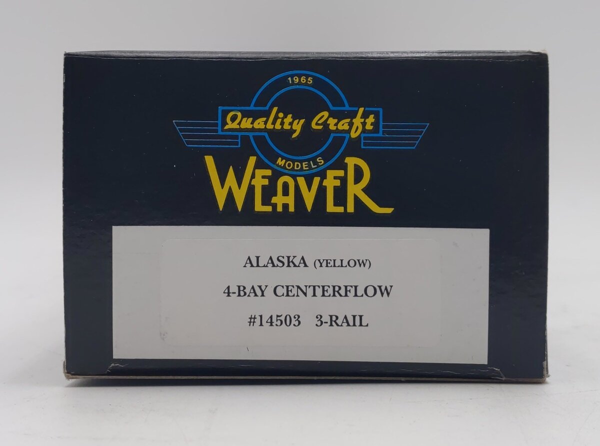 Weaver O Gauge Alaska 4-Bay Centerflow #14503 - 3-Rail NIB