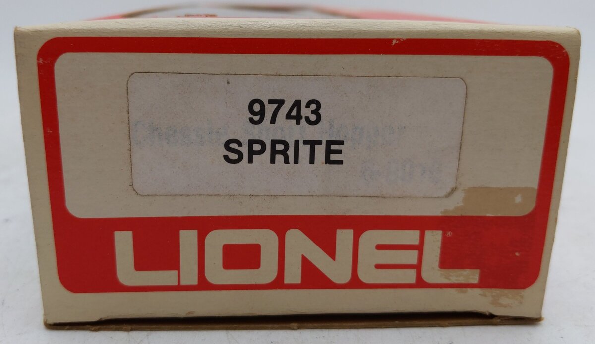 Lionel 6-9743 O Gauge Sprite Boxcar VG/Box
