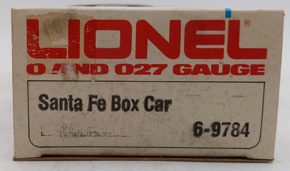 Lionel 6-9784 O Gauge Santa Fe Box Car VG/Box