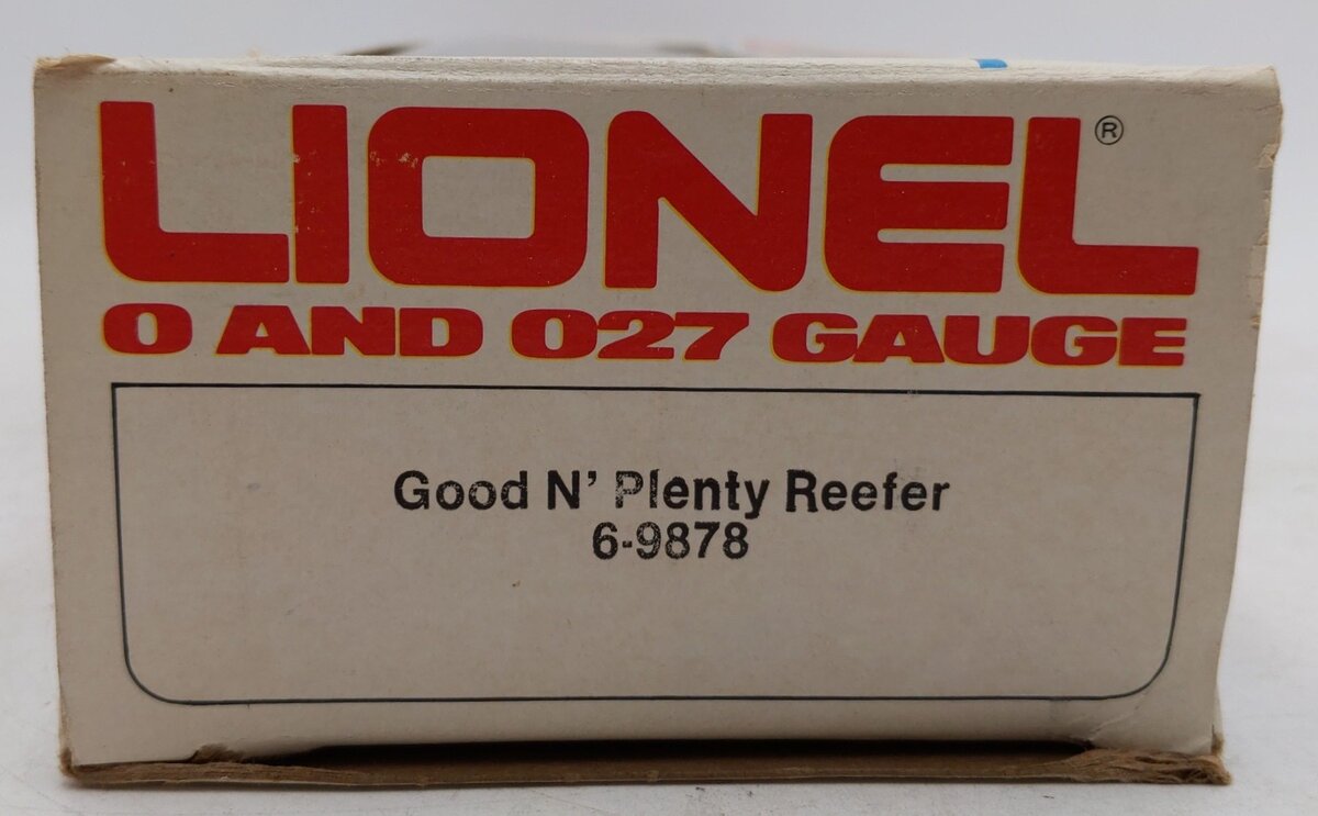 Lionel 6-9878 O Gauge Good & Plenty Billboard Reefer Car EX/Box