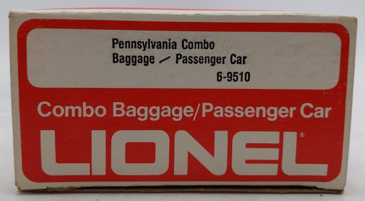 Lionel 6-9510 O Gauge Pennsylvania Mail Combo Baggage/Passenger Car EX/Box