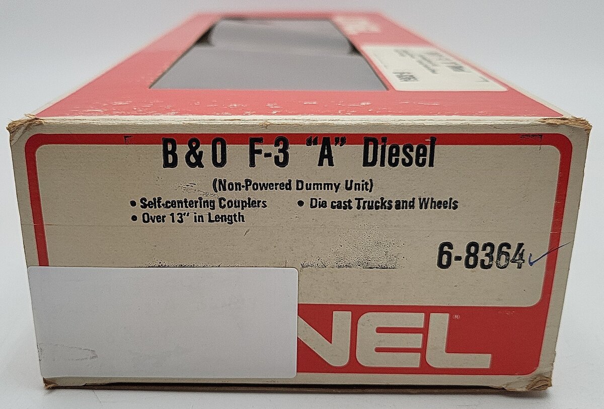 Lionel 6-8364 O Gauge Baltimore & Ohio F3 A Non-Powered Diesel Locomotive EX/Box