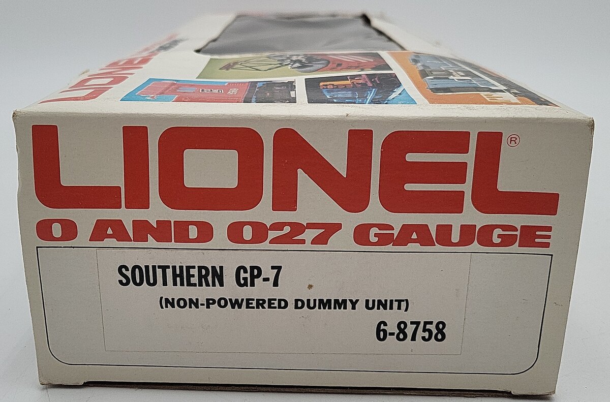 Lionel 6-8758 O Southern GP-7 Dummy Diesel Locomotive EX/Box