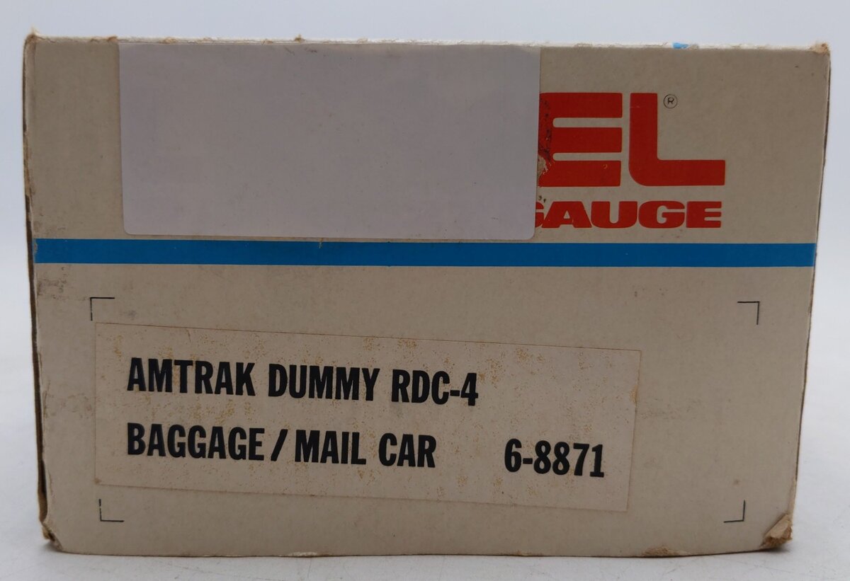 Lionel 6-8871 O Gauge Amtrak Dummy RDC-4 Baggage/Mail Car #8871 EX/Box