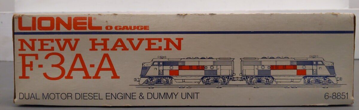 Lionel 6-8851 O Gauge New Haven F3 AA Diesel Locomotive Set #8851/8852 LN/Box