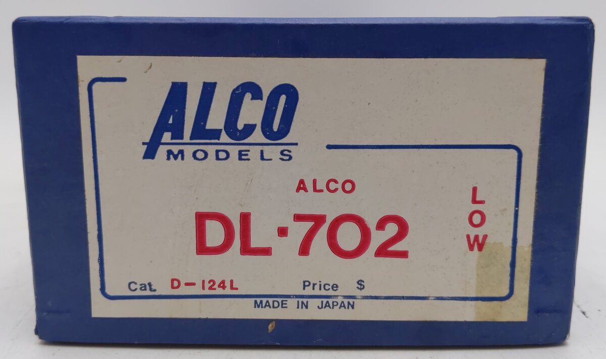 Alco Models D-124L HO BRASS Alco DL-702 Diesel w/Low Nose VG/Box