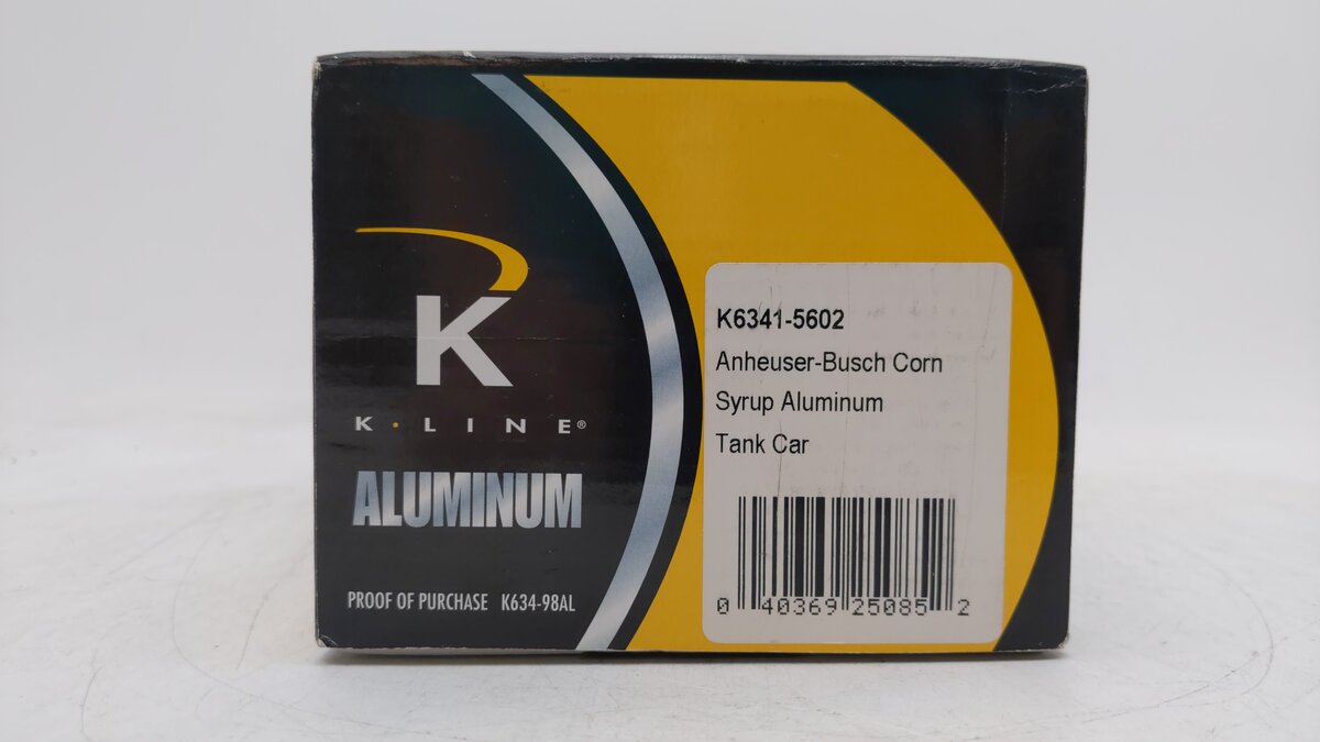 K-Line K6341-5602 O Gauge Anheuser-Busch Single Dome Tank Car #6325603 EX/Box