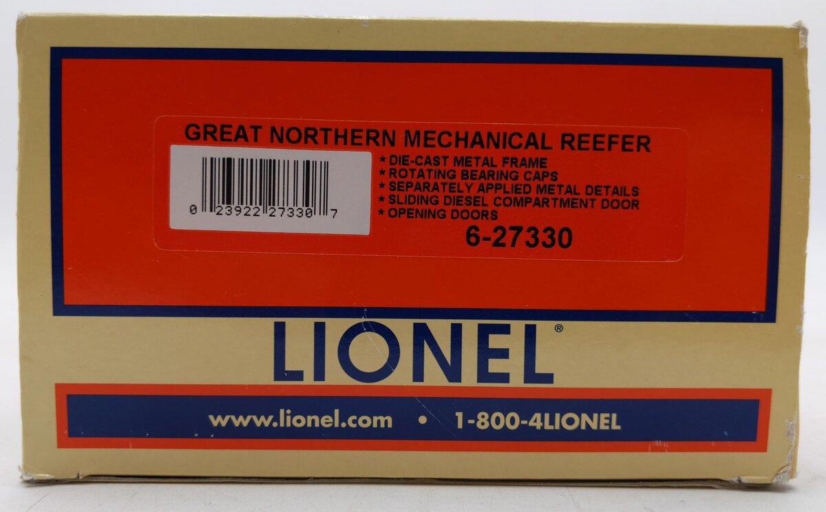 Lionel 6-27330 O GN Mechanical Reefer Car #8873 LN/Box