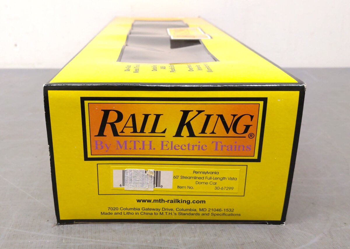 MTH 30-67299 PRR 60' Streamlined Vista Dome Car LN/Box