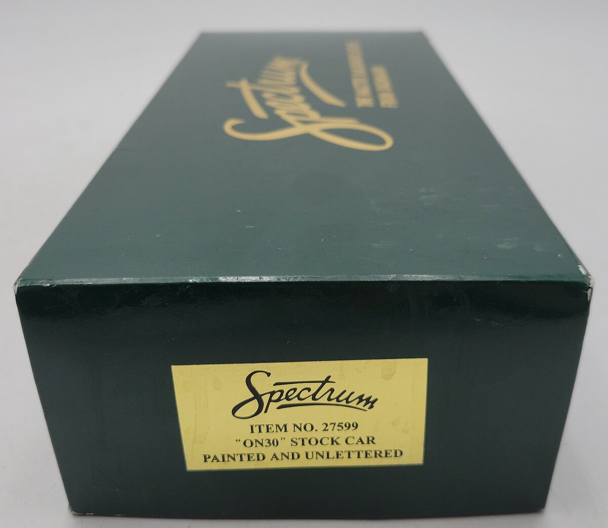Bachmann Spectrum 27599 On30 Scale Painted & Unlettered Stock Car NIB
