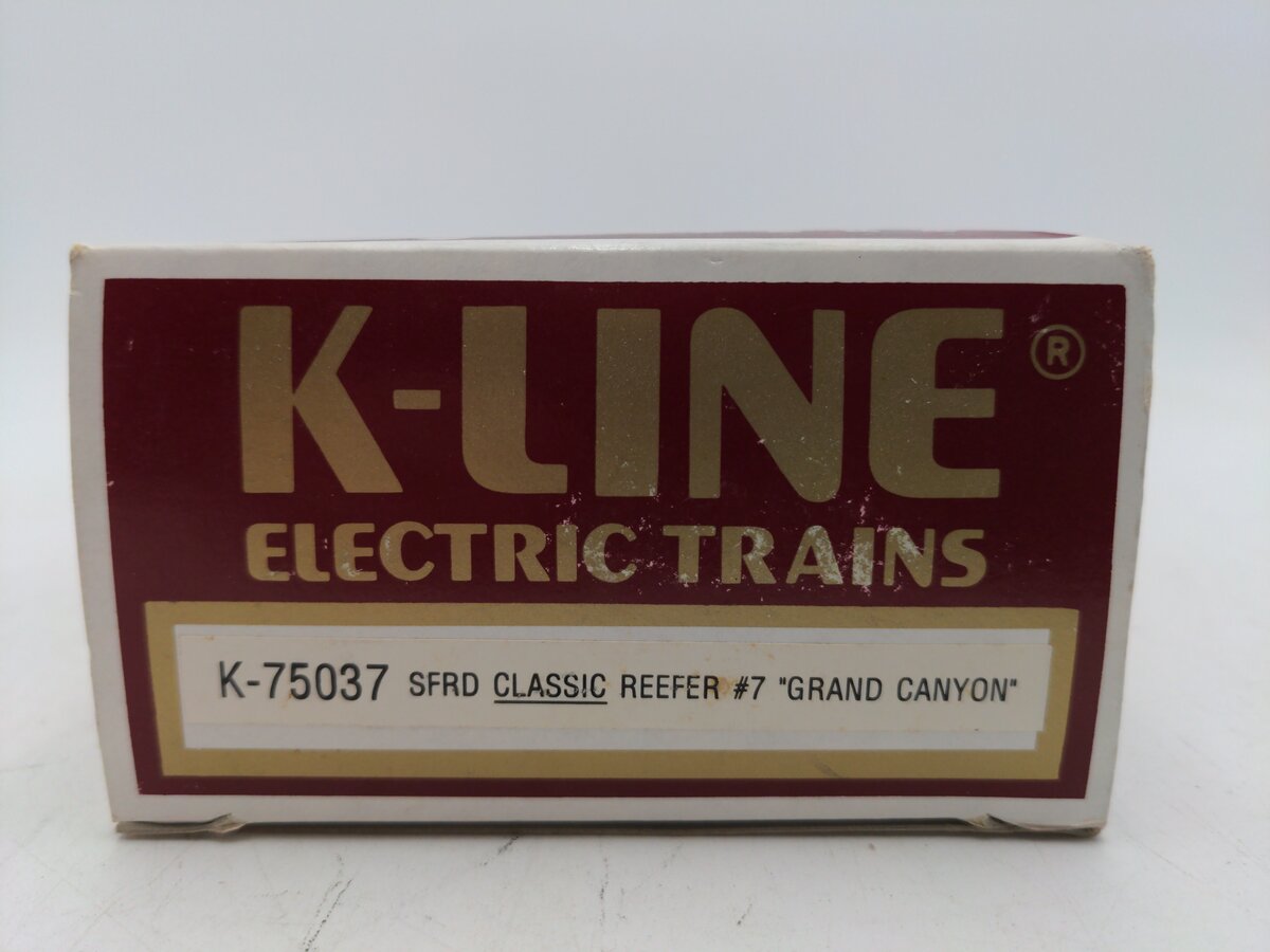 K-Line K75037 O Gauge Santa Fe Classic Reefer #7 Grand Canyon EX/Box
