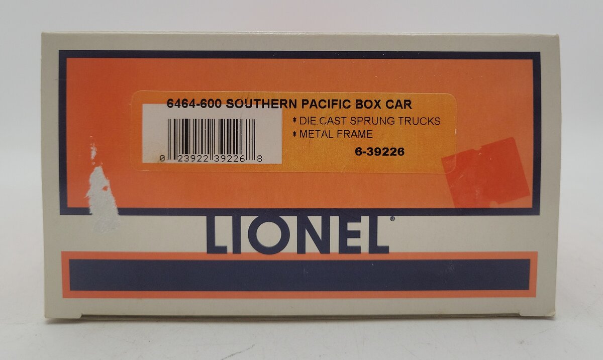 Lionel 6-39226 O Gauge Southern Pacific Box Car #6464600 LN/Box