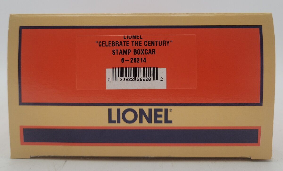 Lionel 6-26214 O Gauge Celebrate the Century USPS Stamp Boxcar LN/Box